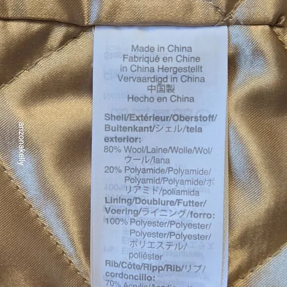 J. Crew Lodge Coat Italian Stadium Wool GREEN Size 0 Nello Gori Retail $350 - Picture 8 of 16